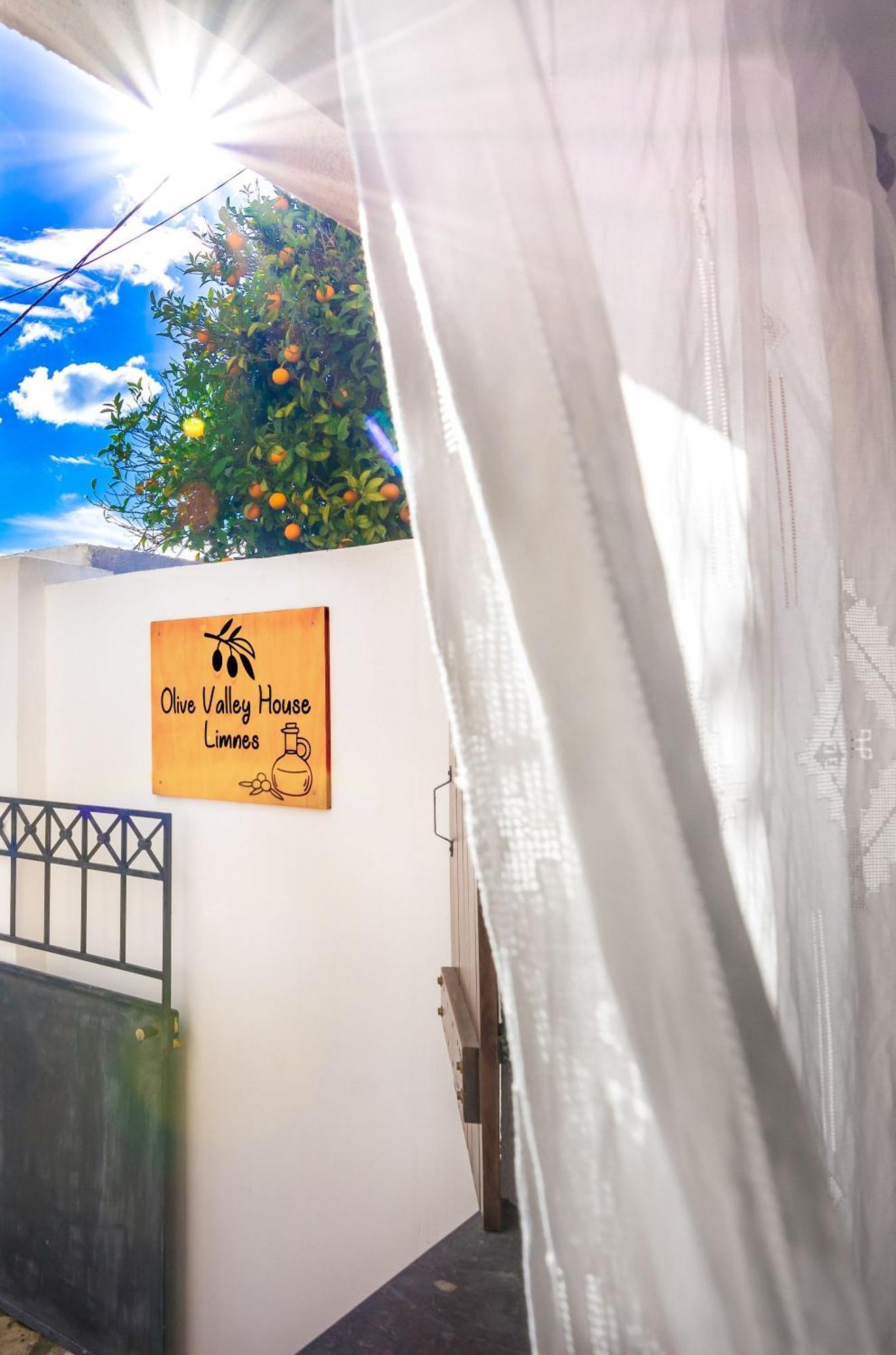 Olive Valley Traditional House Limnai Exterior foto